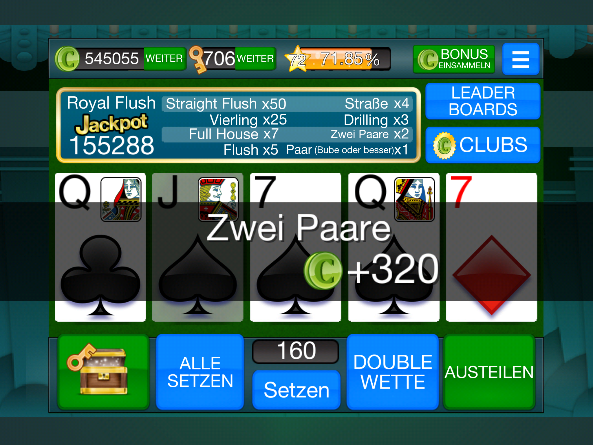 Android application Video Poker Offline Card Games screenshort