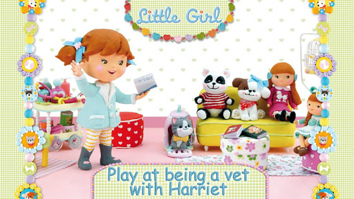 Harriet plays at being a vet