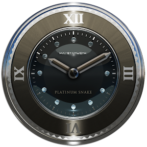 platinum snake clock widget