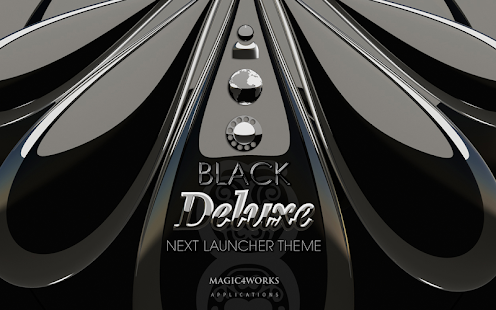 Next Launcher Theme Black