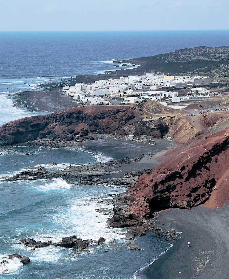 The coastline of the Canary Islands shows its wild side. 