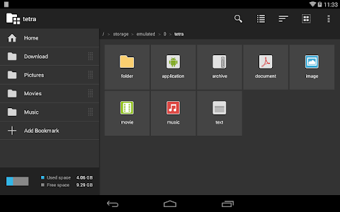 Screenshot Tetra Filer v2.4.0