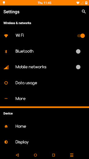 Black Orange PRO Layers Theme