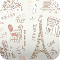 エッフェル塔イラスト壁紙 スマホ待ち受け壁紙 Ver625 Androidアプリ Applion