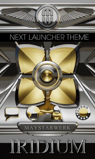 Next Launcher Theme Iridium