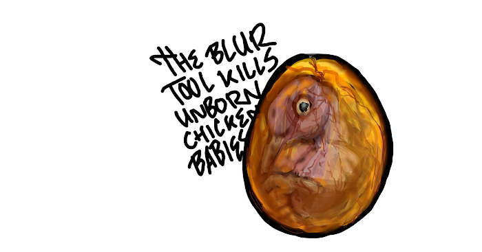 evils of the blur tool