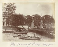 Cavenagh brug over de Singapore rivier