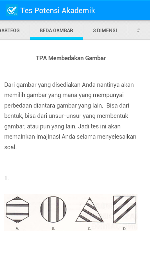 Contoh Soal Tes Potensi Akademik Tpa Terbaru