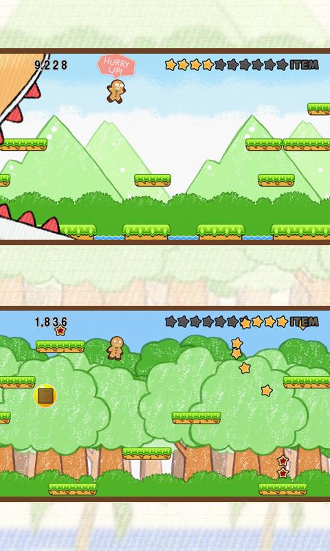 Android application Gingerbread Dash! screenshort