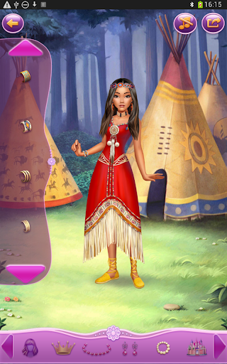 Dress up Princess Pocahontas