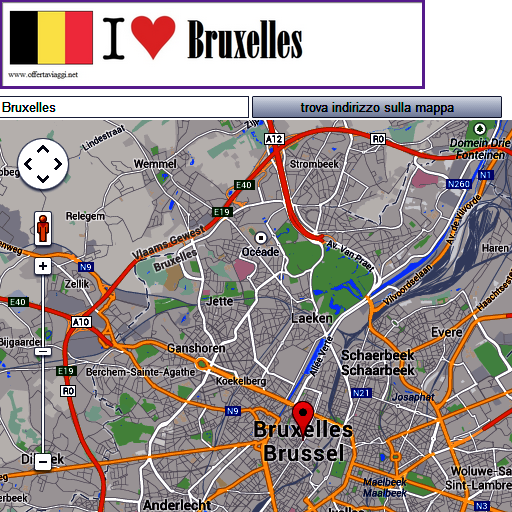 Bruxelles map