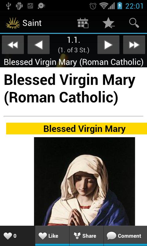 Android application Cath. Saints Calendar adfree screenshort