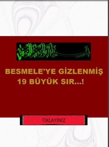 BESMELE' YE SAKLANMIŞ 19 SIR