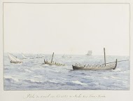 Koraalvissers voor de kust van Sicilië ter hoogte van Terra Nuova