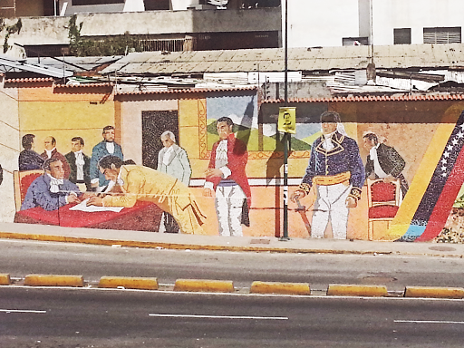 Mural En Mosaico Firma Del Acta De Independencia