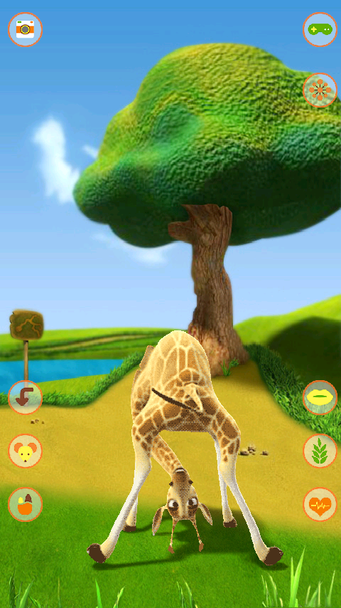 Android application Talking Giraffe screenshort