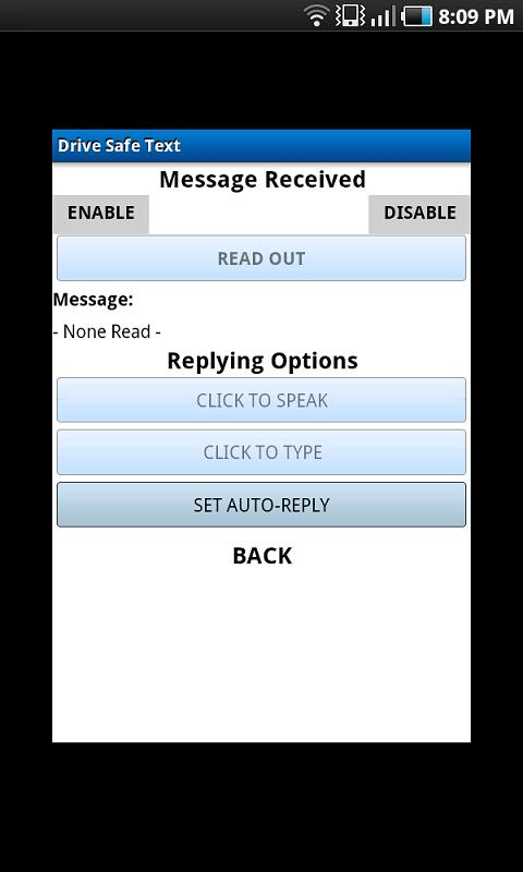 Drive Safe Text Safe Screen 2