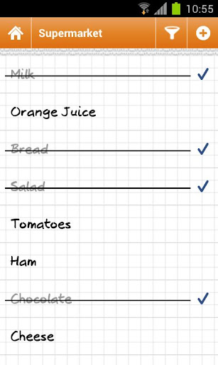 Shopping list Courzeo Lite