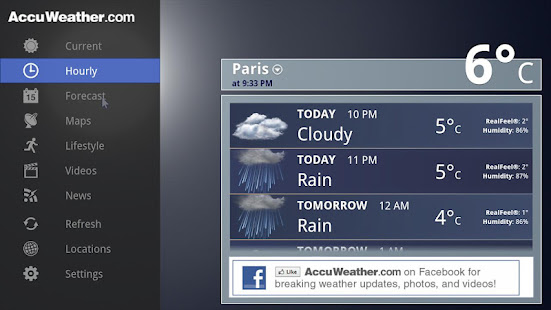 AccuWeather for Sony Google TV(圖3)-速報App