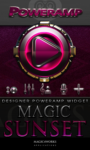 Poweramp Widget Magic Sunset