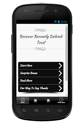 Recover Recent Delete Text Tip