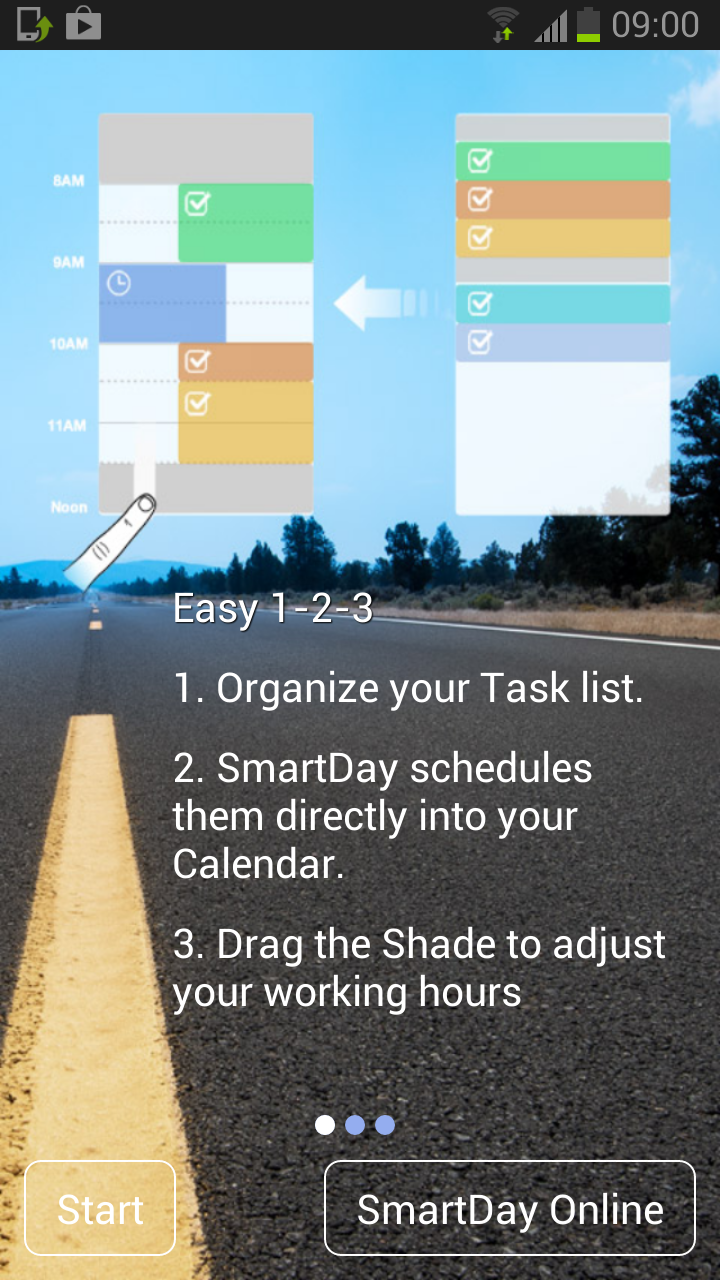 SmartDay Calendar and Planner Screen 1