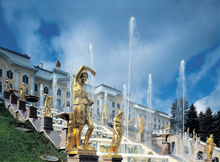 Visit the Grand Cascade at the magnificent 18th-century Peterhof Palace when your cruise ship calls on St. Petersburg, Russia.