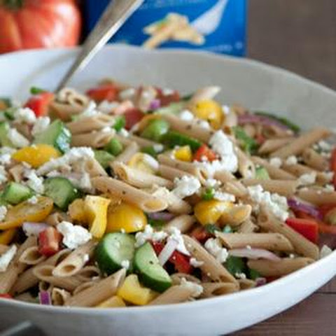 Greek Pasta Salad Penne Pasta Feta Cheese Recipes | Yummly