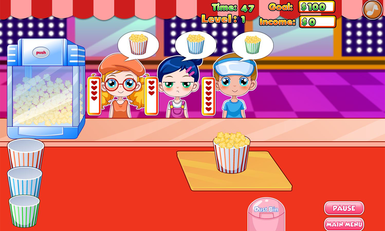 Android application Popcorn maker screenshort