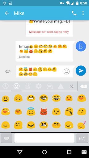 【免費生產應用App】Emoji Keyboard-Emoticons,White-APP點子