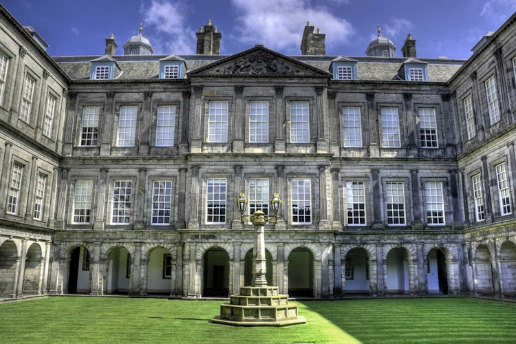 Holyrood Palace in Edinburgh, Scotland.