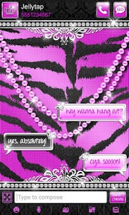 Luxury Theme Purple Tiger SMS★ Screenshots 6