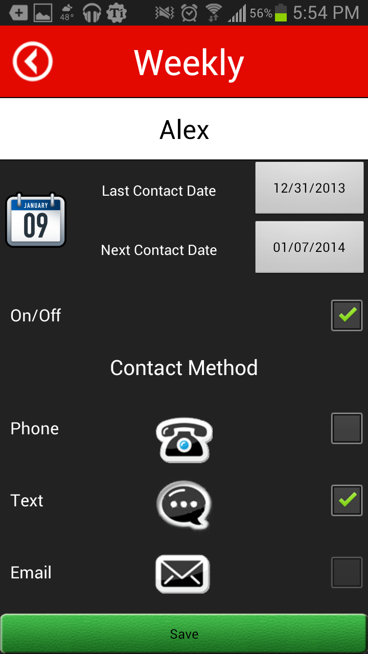 Luper - Contact Management App Screen 3