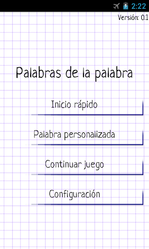 Palabras de la palabra