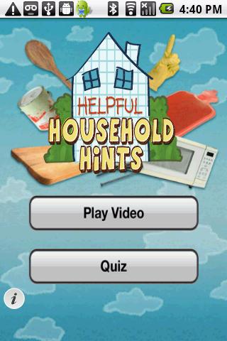 Android application Helpful Household Hints screenshort