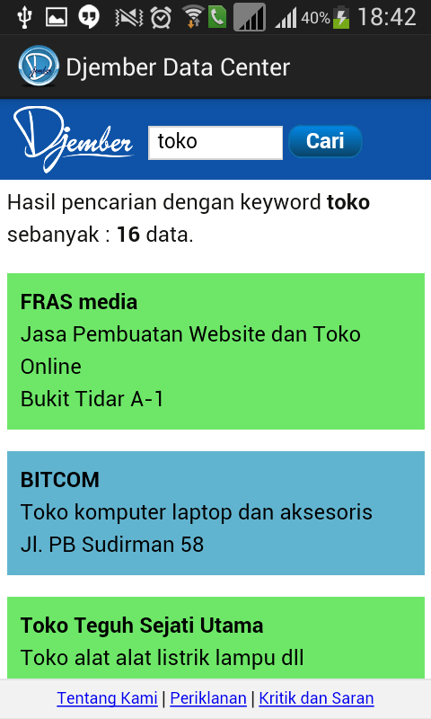 Djember  Jember Data Center - Android Apps on Google Play