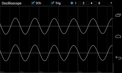 Osciloscopio Generador señales Android