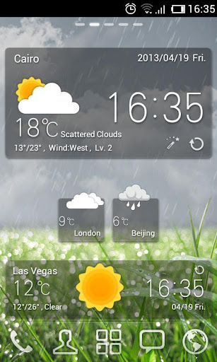 【免費天氣App】黑色透明GO小部件主題 GO天氣EX-APP點子