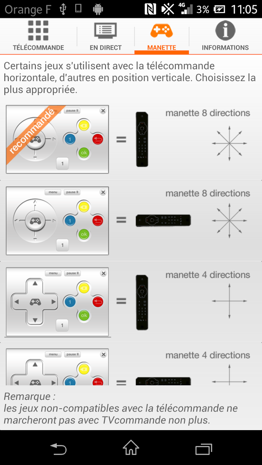 TVcommande dOrange Screen 3