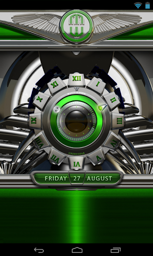 免費下載個人化APP|Clock Widget Green Gear app開箱文|APP開箱王