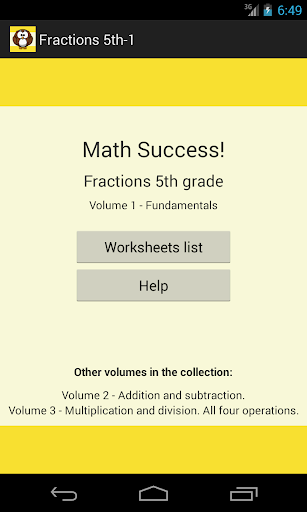 Math Success: Fractions 5th-1