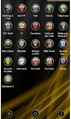 Next Launcher Theme Goldのおすすめ画像5