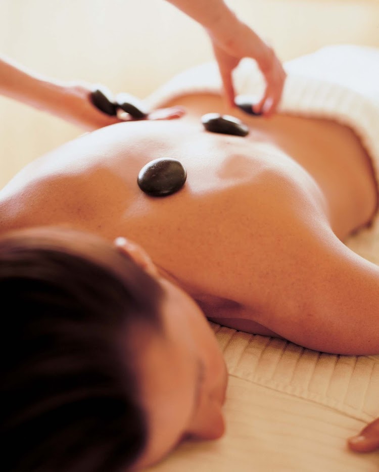 Try a stone massage in the spa on the Crystal Symphony to unwind at sea.