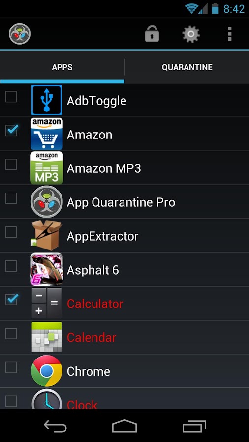   App Quarantine ROOT/FREEZE- screenshot  