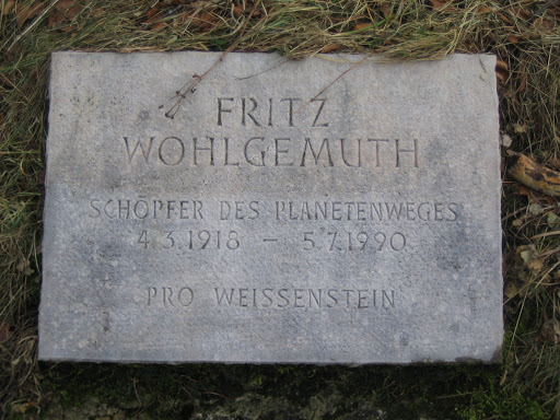Fritz Wohlgemuth Gedenkstein 
