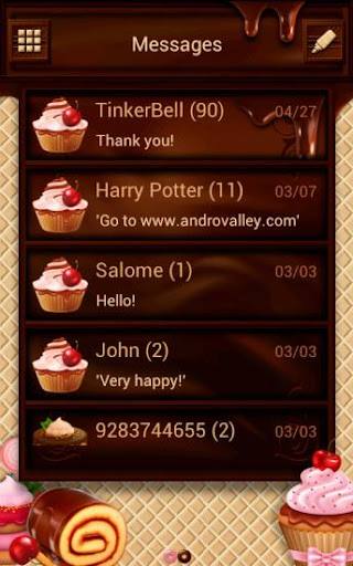 GOSMS POPUP Theme Ice Cream