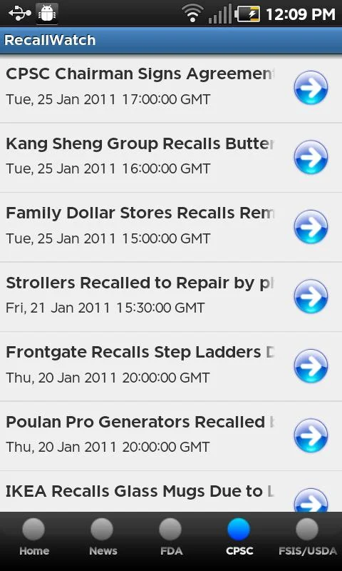    Recall Watch- screenshot  