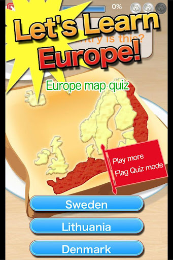Europe Map Toast