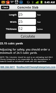 Concrete & Agg Calculator - screenshot thumbnail