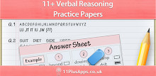 11+ Verbal Reasoning Papers APK